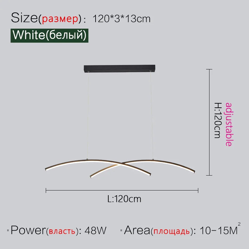 DecorBites™ LED Chandelier: Modern, Creative, Minimalist Lighting for Dining Room, Living Room & Bar Counter