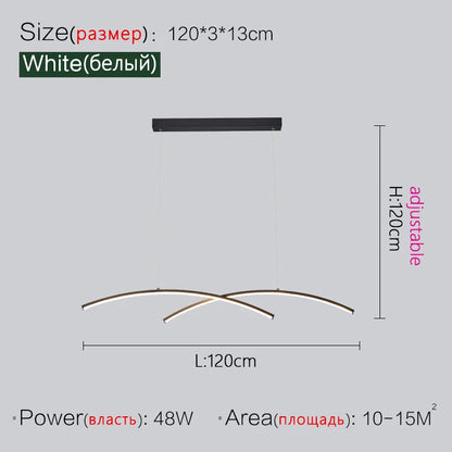 DecorBites™ LED Chandelier: Modern, Creative, Minimalist Lighting for Dining Room, Living Room & Bar Counter