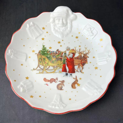 DecorBites™ Christmas Dinnerware Set: Plates, Tray, Mugs, Bowls, and Dishes