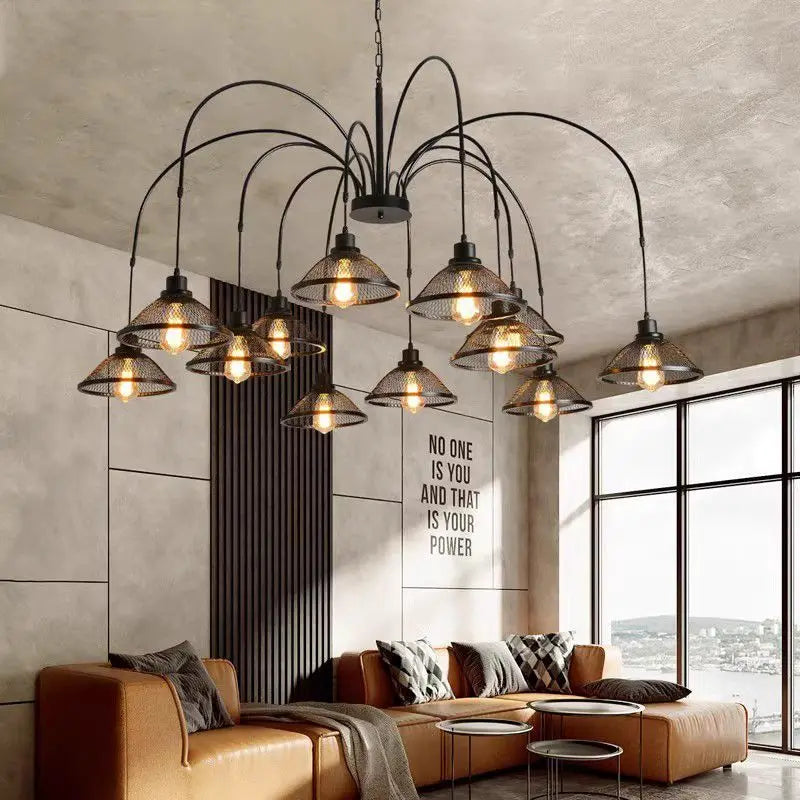 DecorBites™ Industrial Pendant Lamp for Living Room Dining Bar Cafe Loft Retro Chandelier