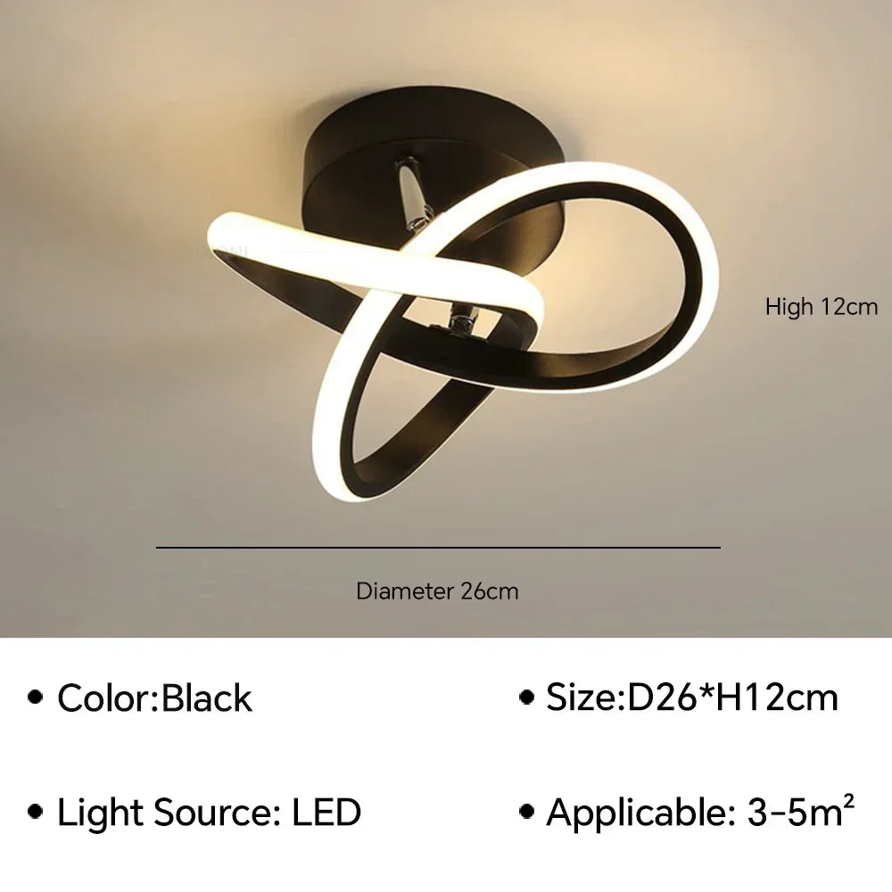 DecorBites™ LED Chandelier Modern Ceiling Lamp for Living Dining Bedroom Home Lighting