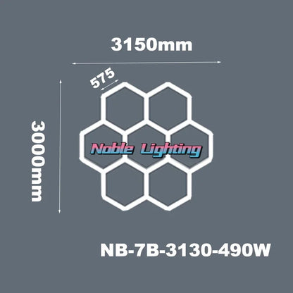 DecorBites™ Hexagon LED Ceiling Light: High-Performance, Best-Selling, Honeycomb Design