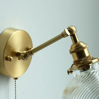 DecorBites™ Clear Glass LED Wall Sconce Rotate Up Down, Perfect for Dining Room, Bathroom