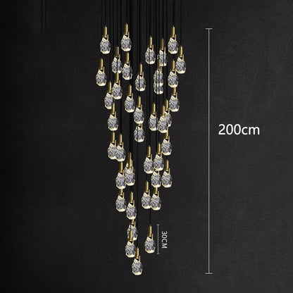 DecorBites™ LED Staircase Chandeliers Pendant Light for Living Room Modern Indoor Lighting