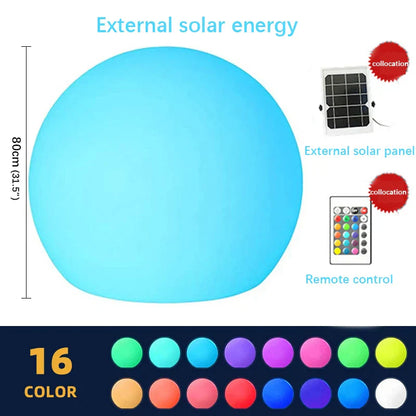 DecorBites™ LED Ball Lamp for Outdoor Courtyards & Gardens - Rechargeable Landscaping Light