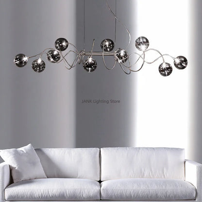 DecorBites™ LED Glass Pendant Chandelier for Living Room Dining Bedroom Cafe