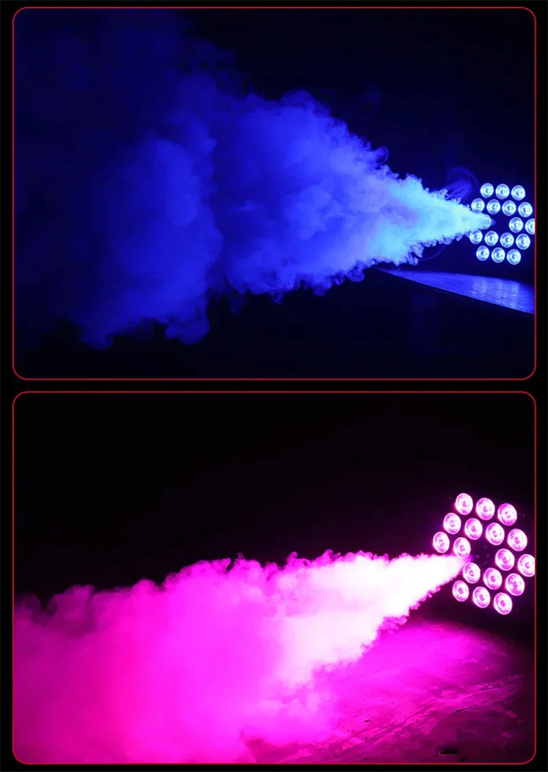 DecorBites™ 500W Smoke Machine with 13 Color Lights & Wireless Remote Control