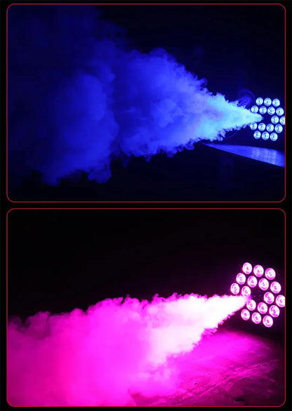 DecorBites™ 500W Smoke Machine with 13 Color Lights & Wireless Remote Control