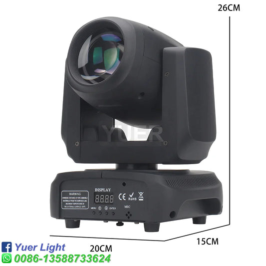 DecorBites™ 100W Mini Beam RGBW 4in1 LED Moving Head Light - DMX Control Disco Spotlight