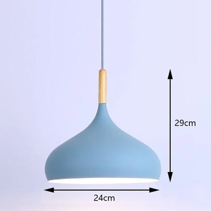 Nordic Industrial Colorful Metal Pendant Light