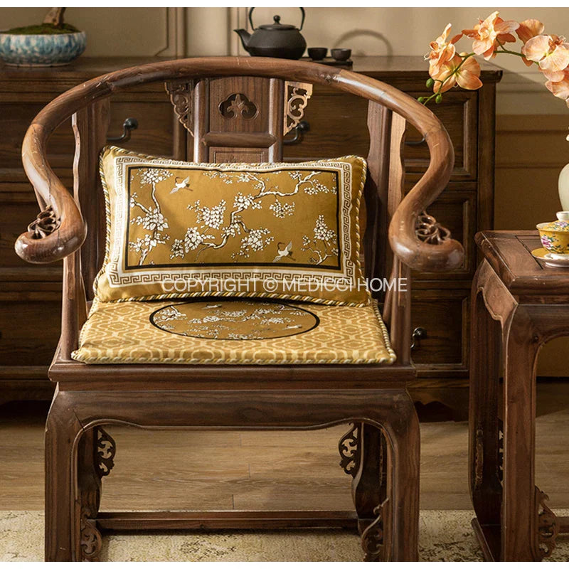 Funda de almohada lumbar DecorBites™ con diseño de grullas, pájaros y ramas, 30 x 50 cm