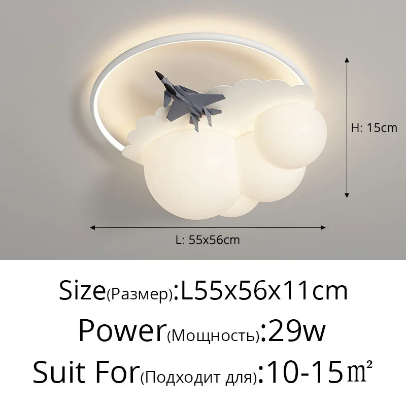 Cloud Airplane Ceiling Chandelier