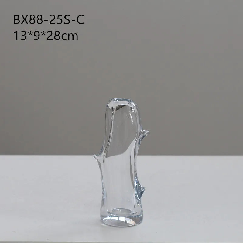 DecorBites™ Glass Vase Branch Fork Shape Thick Bottle Floral Arrangement Terrarium
