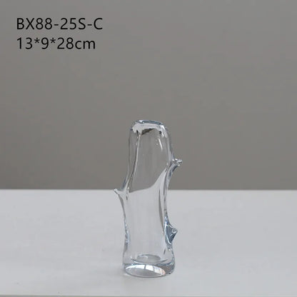DecorBites™ Glass Vase Branch Fork Shape Thick Bottle Floral Arrangement Terrarium