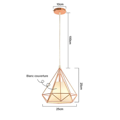 DecorBites™ Industrial Retro Loft LED Pendant Light for Home Living Room Kitchen