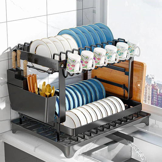 DecorBites™ Kitchen Dish Drainer Rack & Tableware Organizer