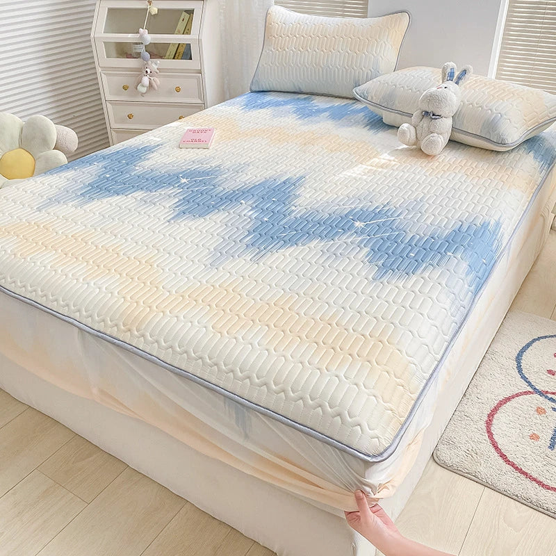 Decorbites™ Latex-Kühlende Matratzenauflage & Bezugsset - Sommer-Kühlung Bettpad