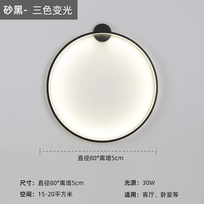 DecorBites™ LED Wall Circle Lights for Bedroom Living Room Aisle Stairway