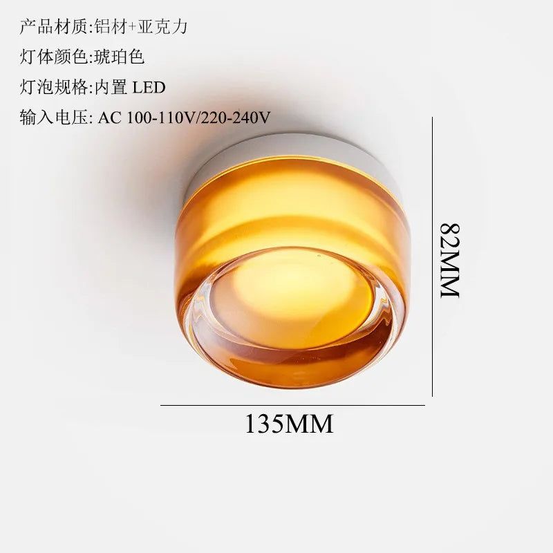 DecorBites™ Dimple Potato Chip Round LED Wall Lamp for Modern Minimalist Atmosphere