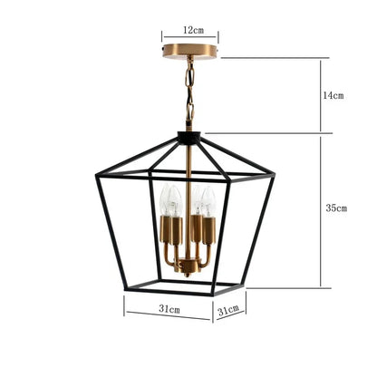 DecorBites™ Country Style Iron LED Chandelier for Home Lighting