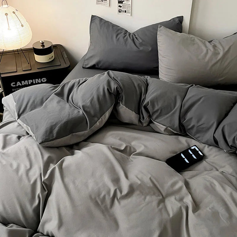 طقم غطاء لحاف قطني من DecorBites™ مع أربطة زاوية