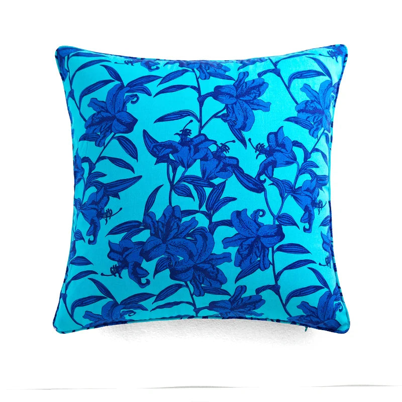 DecorBites™ Circus Retro Throw Pillow Cover with Tassels 45x45 Eclectic Home Decor