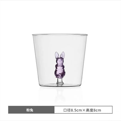 DecorBites™ Cactus Bunny Duckling Glass Cup - Table Decor Drinkware