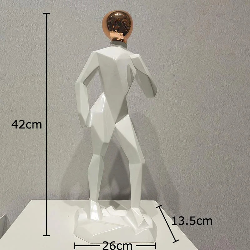 مجموعة ديكور الغرفة من منحوتات الراتنج التجريدية من DecorBites™