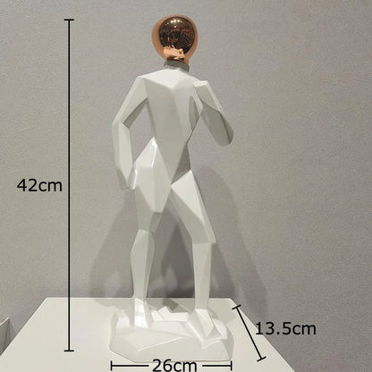 مجموعة ديكور الغرفة من منحوتات الراتنج التجريدية من DecorBites™