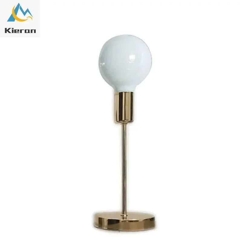DecorBites™ Golden Modern LED Bedside Lamp for College Dorm Study Desk