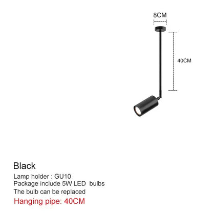 Nordic Adjustable Black or Brass Pendant Light