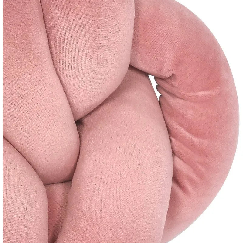 DecorBites™ Knot Plush Christmas Green Throw Pillow for Aesthetic Home Decor