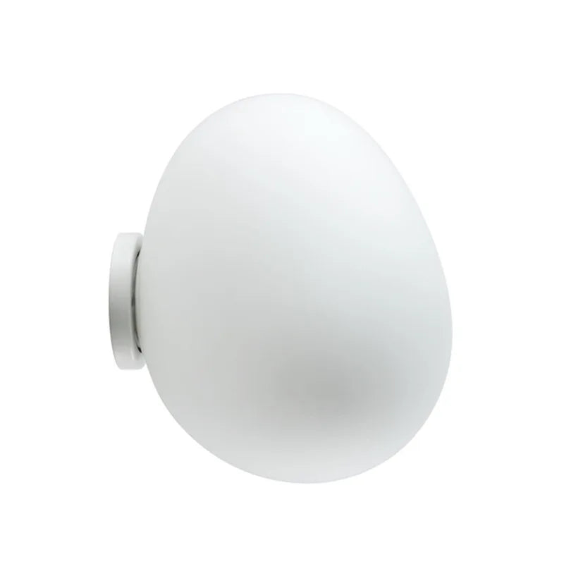 DecorBites™ Glass Egg Wall Sconces Lamp Ceiling Light with E27 Led Bulb