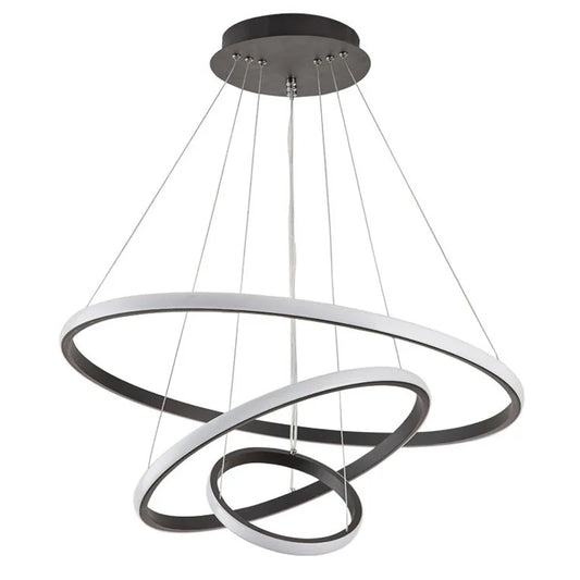 DecorBites™ Circles Chandelier Pendant Lamp 3 Rings Ceiling Light