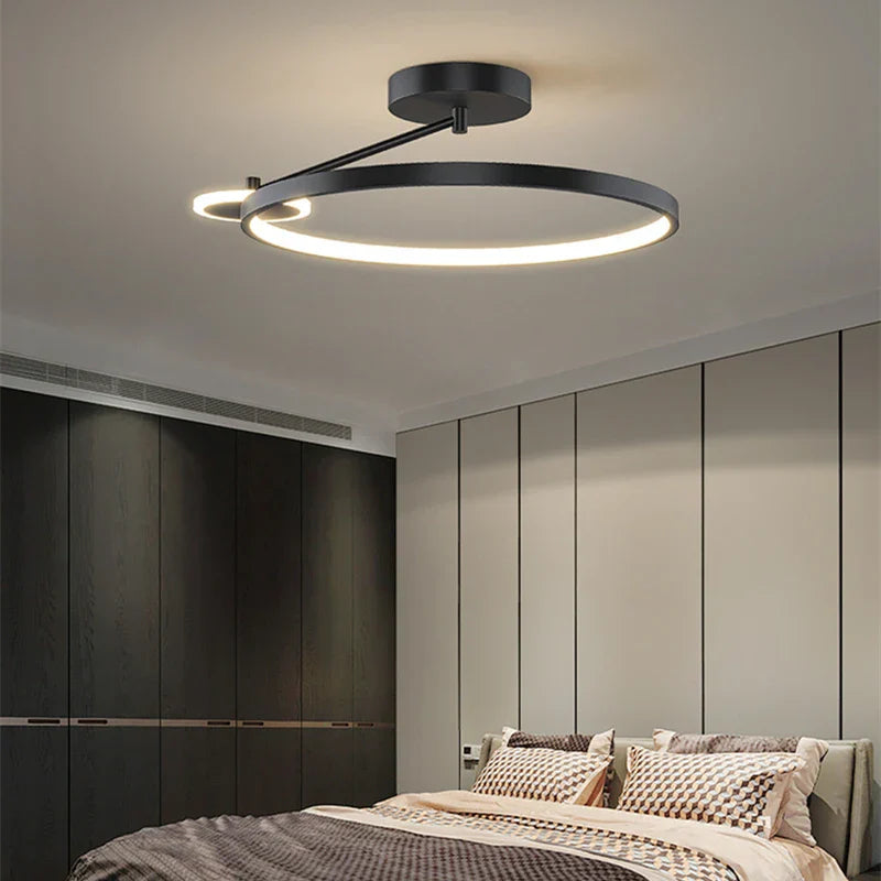 DecorBites™ Circular LED Ceiling Lamp with Remote Control for Bedroom & Aisle Lighting