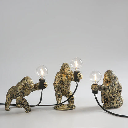 DecorBites™ King Kong Gorilla Resin Table Lamp Night Light for Baby's Bedroom
