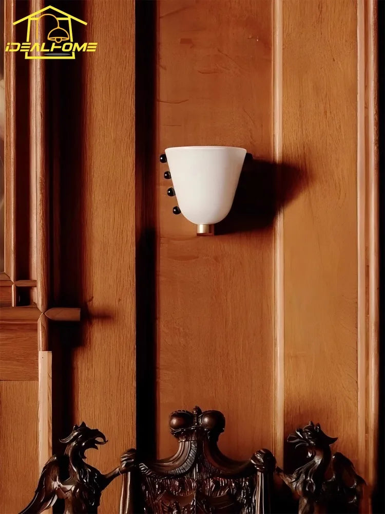 Apliques de pared LED DecorBites™ de cristal color crema para salón y dormitorio