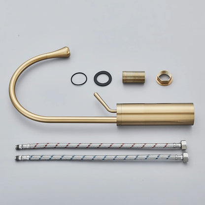 Brushed Gold Bathroom Basin Faucet