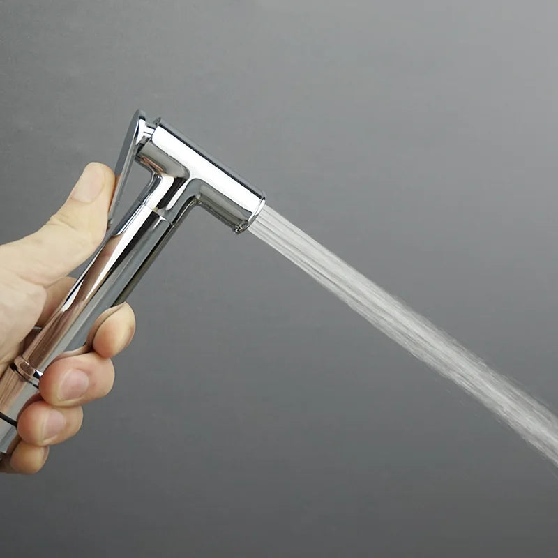 DecorBites™ Brass Bidet Shower Head with Double Outlet Angle Valve