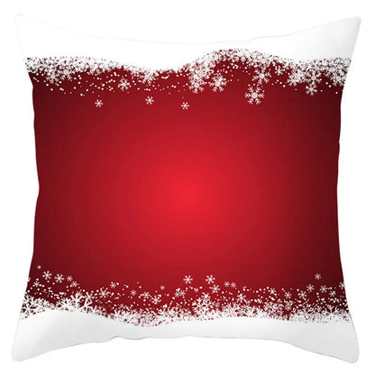 DecorBites™ Christmas Santa Claus Snowflake Pillow Cover 18x18inch