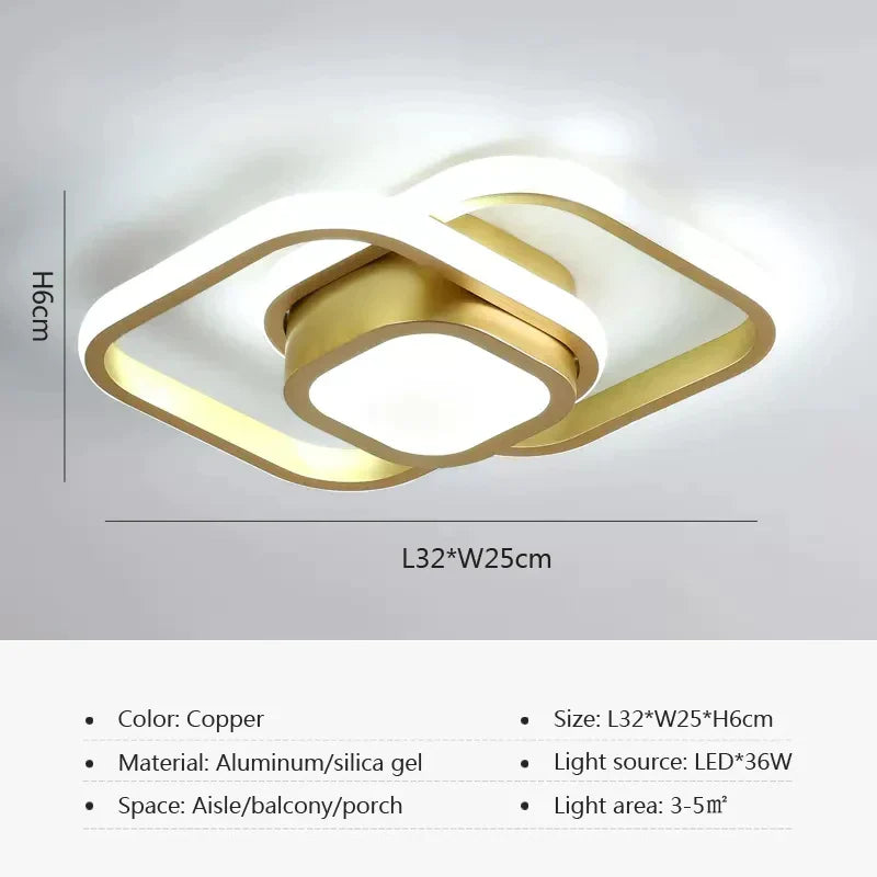 Lámpara de techo LED DecorBites™ para dormitorio moderno, iluminación de superficie para decoración de interiores