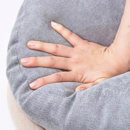 DecorBites™ Linen Round Floor Cushion for Meditation Yoga Sofa Chair Bed