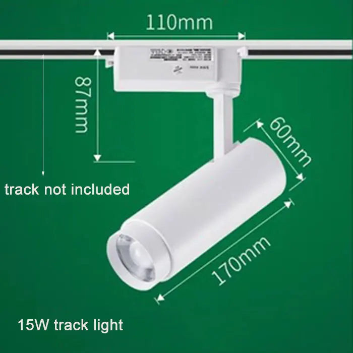 أضواء مسار صناعية سوداء قابلة للتعديل من DecorBites™