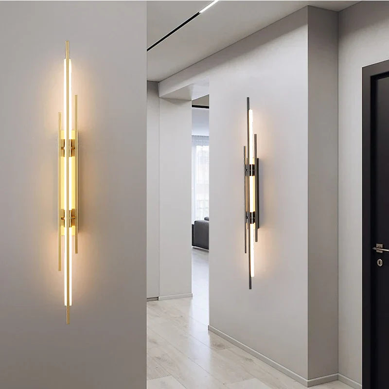 DecorBites™ Copper Wall Lamp: Minimal Modern Design for Bedside, Living Room, Restaurant, Stairway