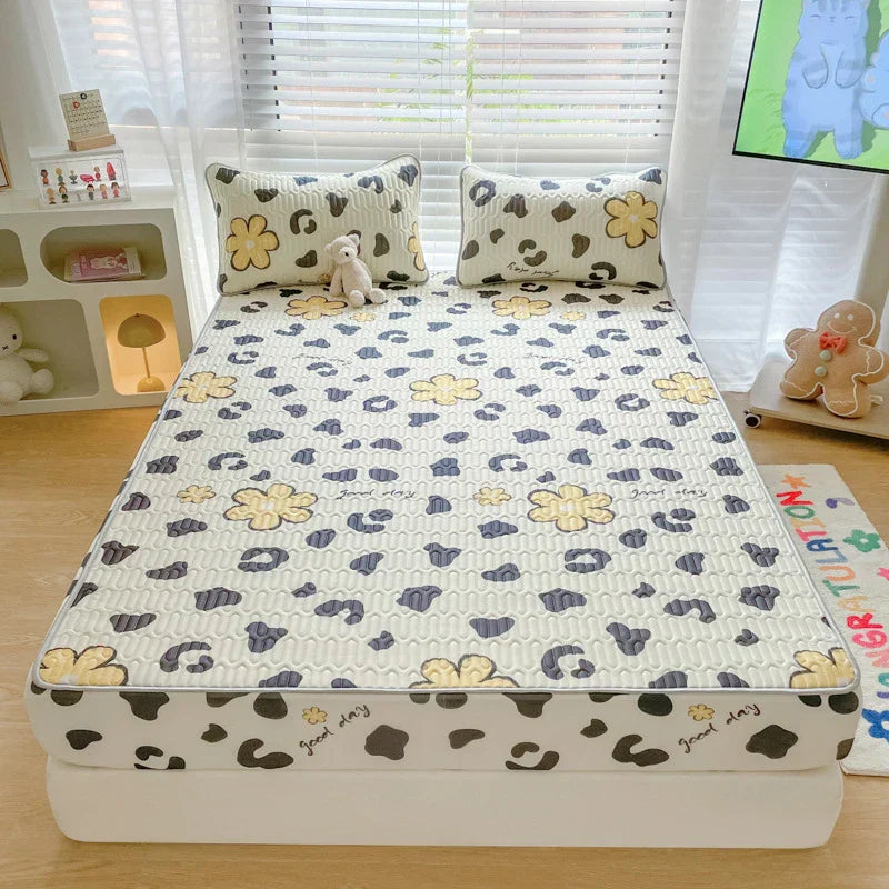 Decorbites™ Latex-Kühlende Matratzenauflage & Bezugsset - Sommer-Kühlung Bettpad