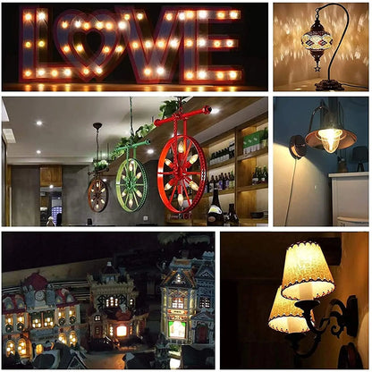 Bombilla de Filamento LED™ Decorbites Vidrio Transparente T16 A19 ST64 Regulable Luz Vintage
