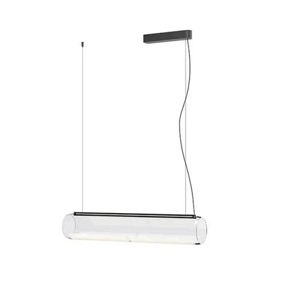 DecorBites™ Glass Cylinder Chandelier: Sleek Indoor Lighting for Living Room & Dining Room