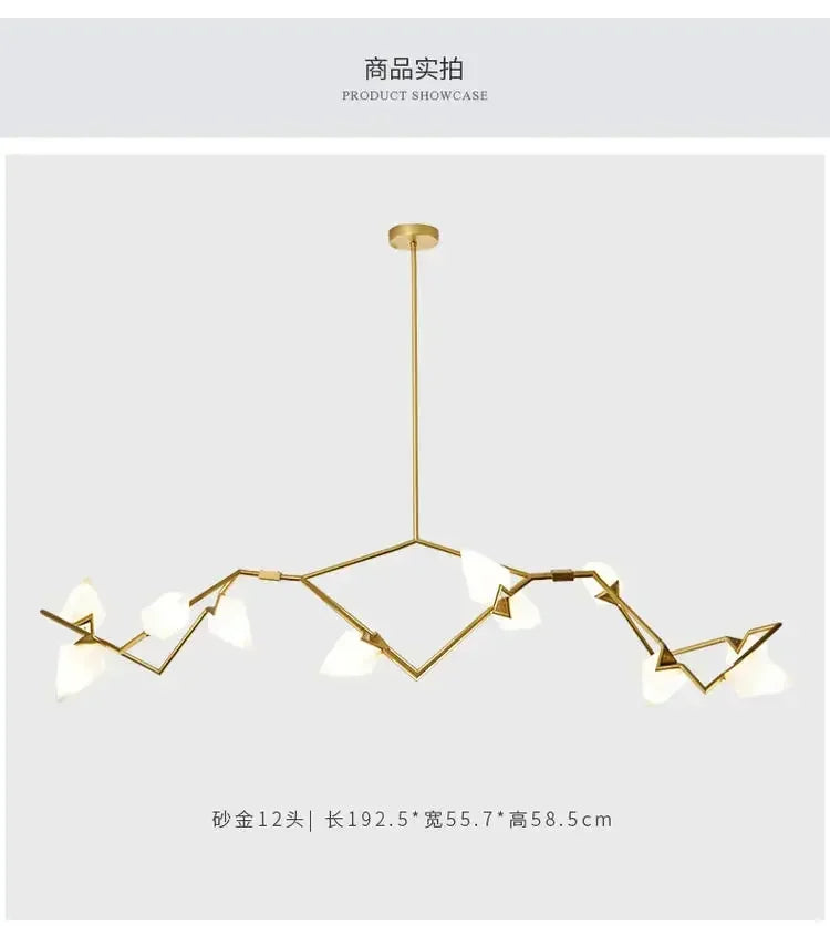 DecorBites™ Gold Chandeliers: Luxurious Lighting for Indoor Living Space & Restaurant Decoration