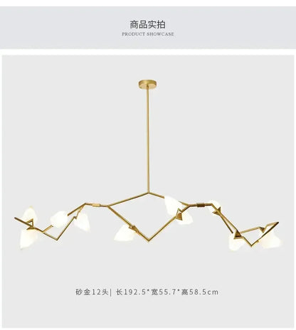 DecorBites™ Gold Chandeliers: Luxurious Lighting for Indoor Living Space & Restaurant Decoration