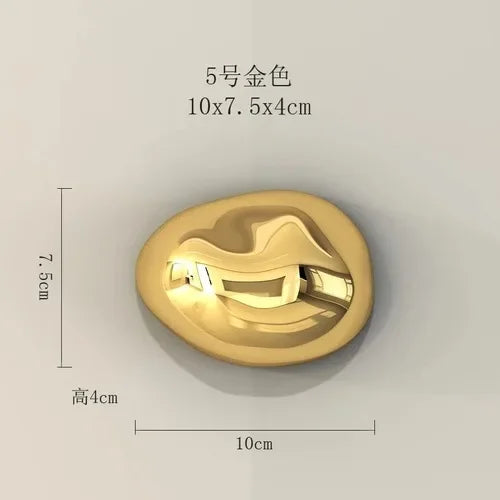 زخارف حائط حجرية ثلاثية الأبعاد من DecorBites™: جماليات الغرفة وديكورها - قلادات حجرية مطلية